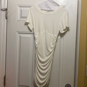 Sky to Moon white bodycon tshirt dress